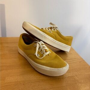 Vans Mustard Canvas Sneakers - Women’s size 8